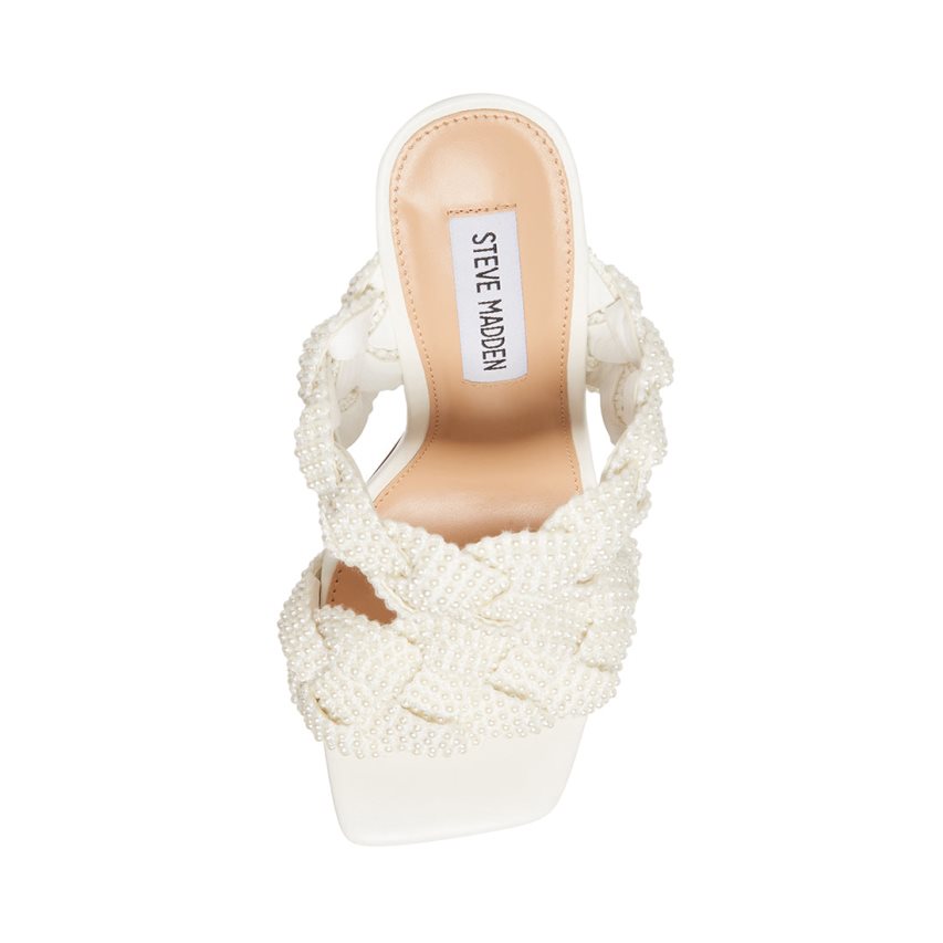 Sandalias Tacones Steve Madden Kenley-p Mujer Blancas | ES JUSE06